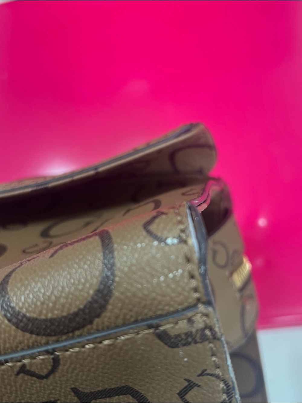 GUESS Factory Mandarina Logo Compartment Satchel - Picture 11 of 12